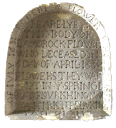 A small memorial tablet